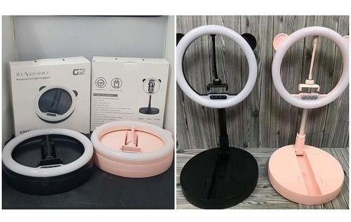 Imagem de Iluminador Ring Light 28cm Tripé Embutido G2 Pronto  Entrega