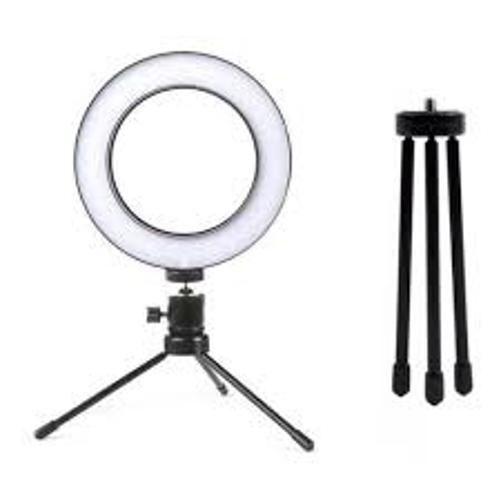 Imagem de Iluminador Ring Light 6 Polegadas Com Tripé De Mesa Usb 16Cm