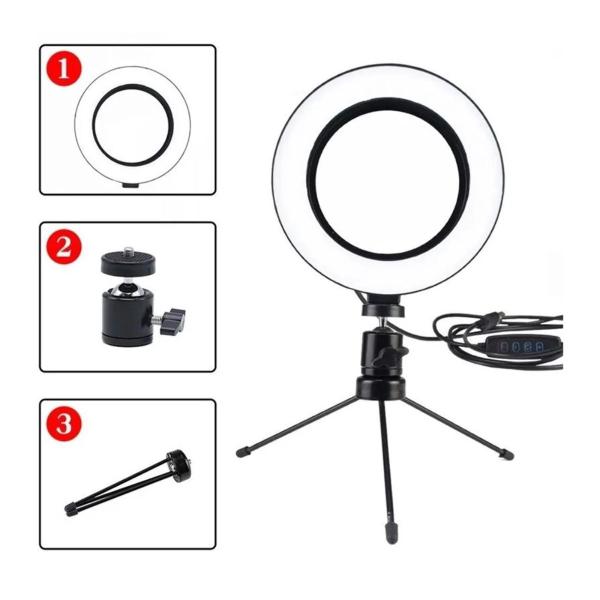 Imagem de Iluminador Ring Light Led Para Maquiagem Selfie e Vídeos