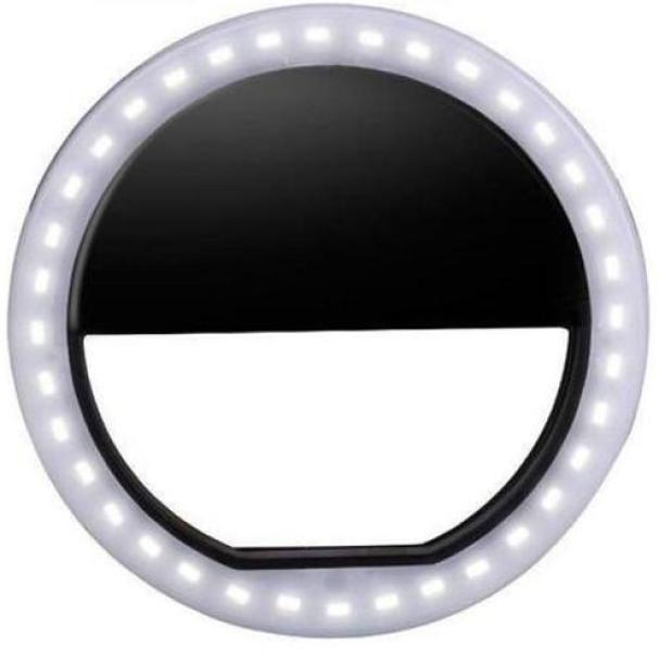 Imagem de  Iluminador Ring Light Led Preto Luz Celular Selfie Universal