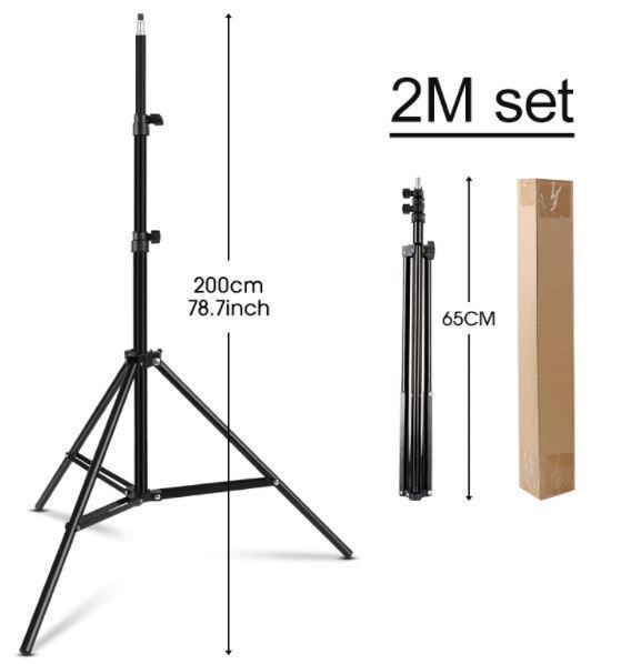 Iluminador Ring Light Luz Led 26cm Tripé 2 metros + Acessórios Controle Filmagem Suporte Celular - CJJM Imagem de Iluminador Ring Light Luz Led 26cm Tripé 2 metros + Acessórios Controle Filmagem Suporte Celular