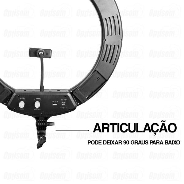 Imagem de Iluminador Ring Light Make Greika 18 Pol Quente/frio Cl-18