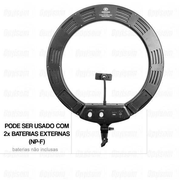 Imagem de Iluminador Ring Light Make Greika 18 Pol Quente/frio + Tripé