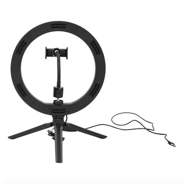 Imagem de Iluminador ring light spectrum sp-26 led portatil mesa ( 2g- 326 )