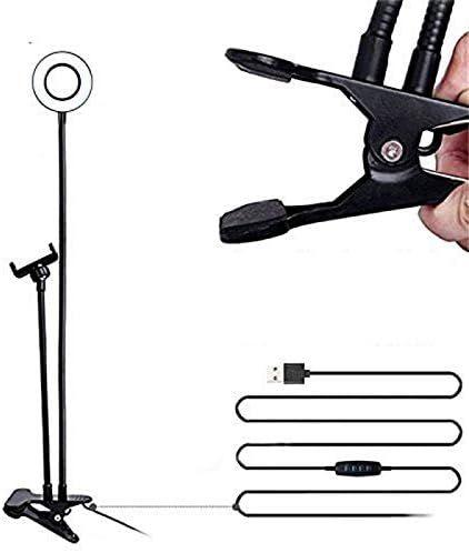 Iluminador Ring Light Suporte Articulado De Mesa Live Stream - BC BORA COLEGA SHOP Imagem de Iluminador Ring Light Suporte Articulado De Mesa Live Stream