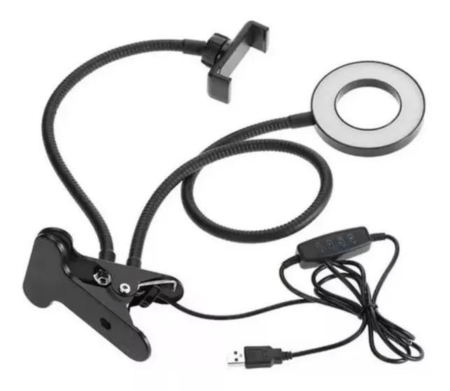 Imagem de Iluminador Ring Light Suporte Live Stream Celular Controle