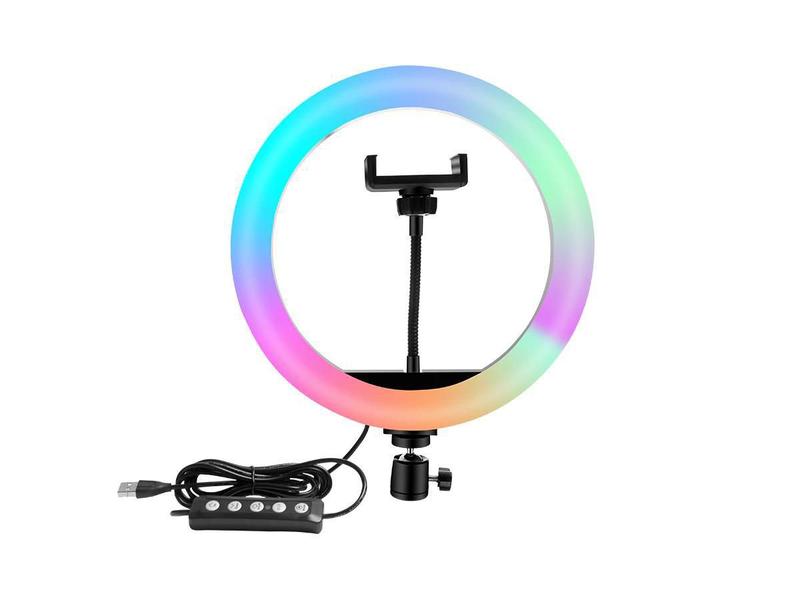 Imagem de Iluminador Ringlight Colorida Rgb Médio 26Cm Rgb26