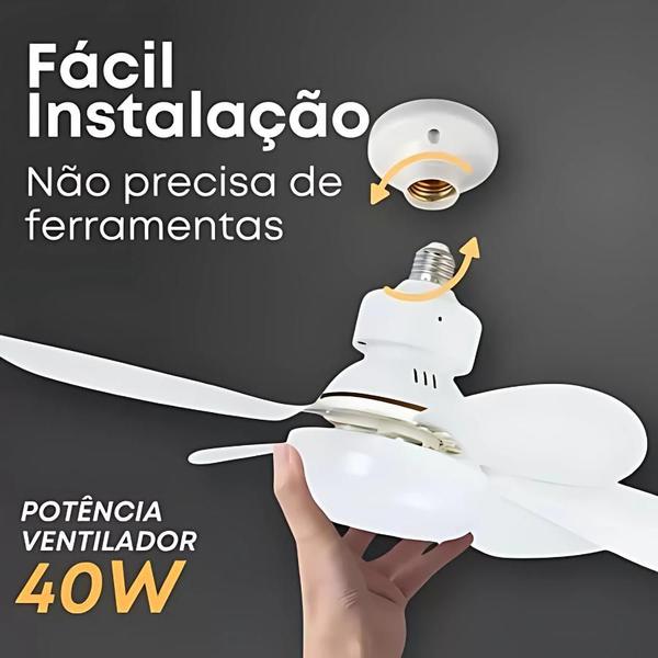 Imagem de Ilumine e Respire: Ventilador de Teto LED