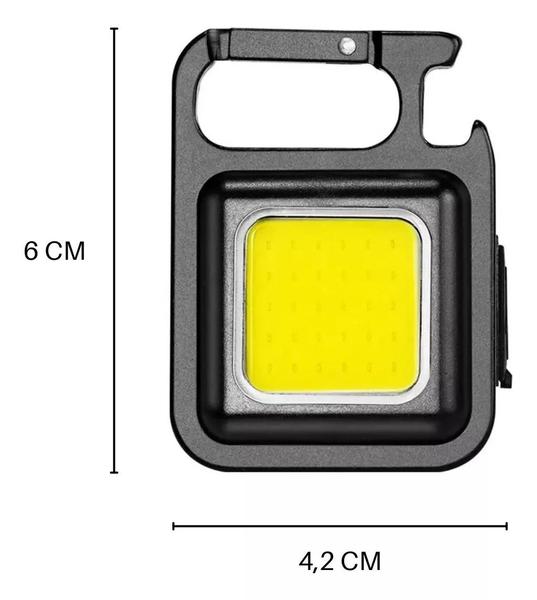 Imagem de Ilumine Seu Caminho com Estilo: Mini Lanterna Potente Recarregável - Branco Eclético e Moderno!