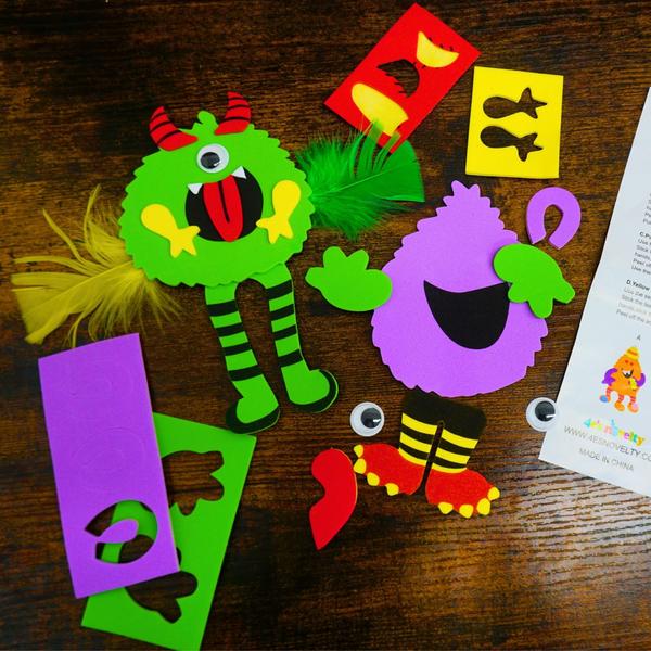 Imagem de Ímã de espuma Craft Kit 4E's Novelty Halloween Silly Monsters