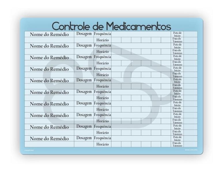 Imagem de Ímã De Geladeira Controle De Medicamentos ul