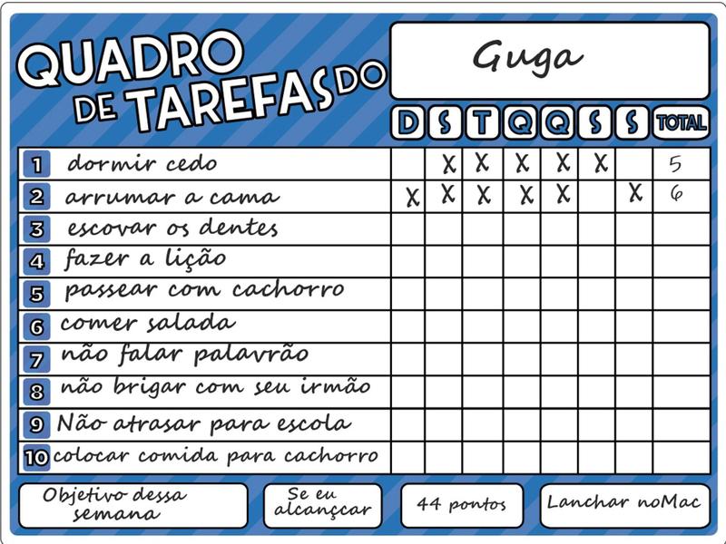 Imagem de Ímã De Geladeira Planner Lista Recados Azul