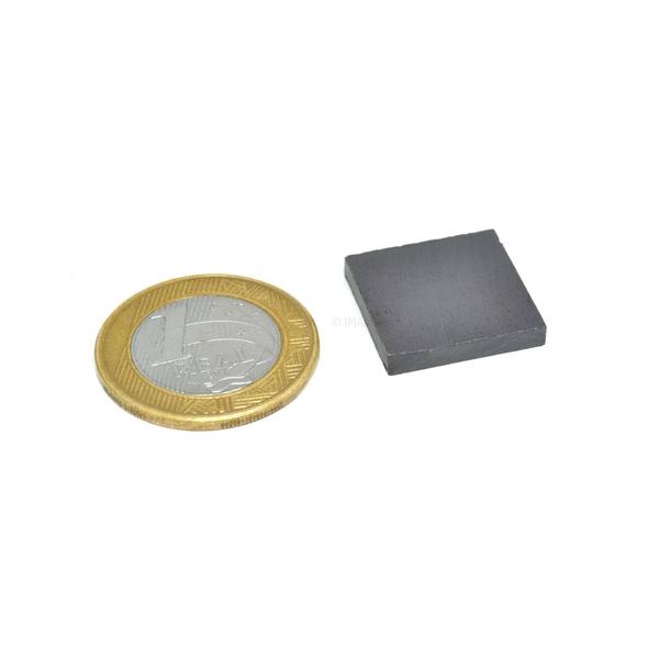 Imagem de Ímã Ferrite Bloco 20x20x3 mm - 20 unidades