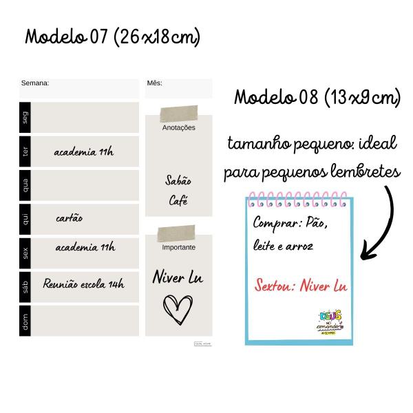 Ímã Lousa De Geladeira Porta Recados Anotações Planner Com Caneta Colorida - DualHome Imagem de Ímã Lousa De Geladeira Porta Recados Anotações Planner Com Caneta Colorida