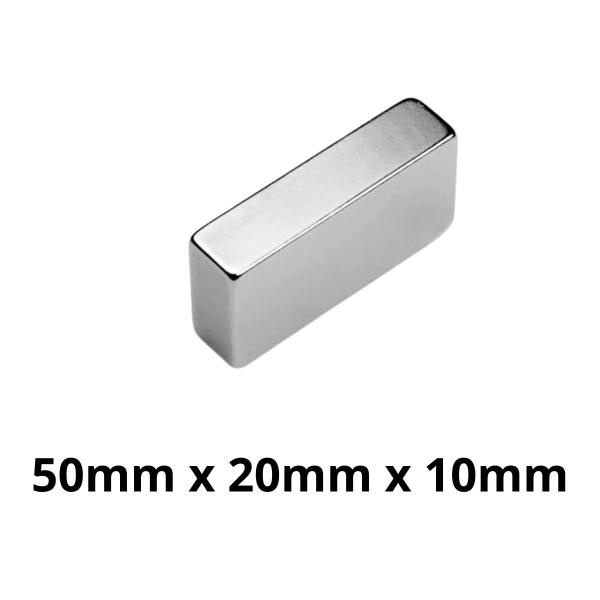 Imagem de  Imã Neodímio Disco Magnético N35  50 x 20 x 10 mm Super Forte Potente