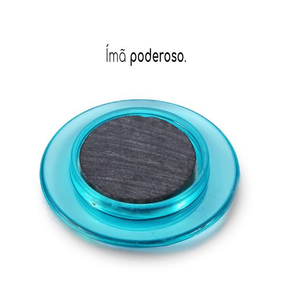 Imagem de Imã Potente Redondo Magnetico Para Quadros Ou Lousas 30 Uni.