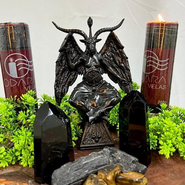 Imagem de Imagem Baphomet 18Cm (P) Resina - Esotéricos