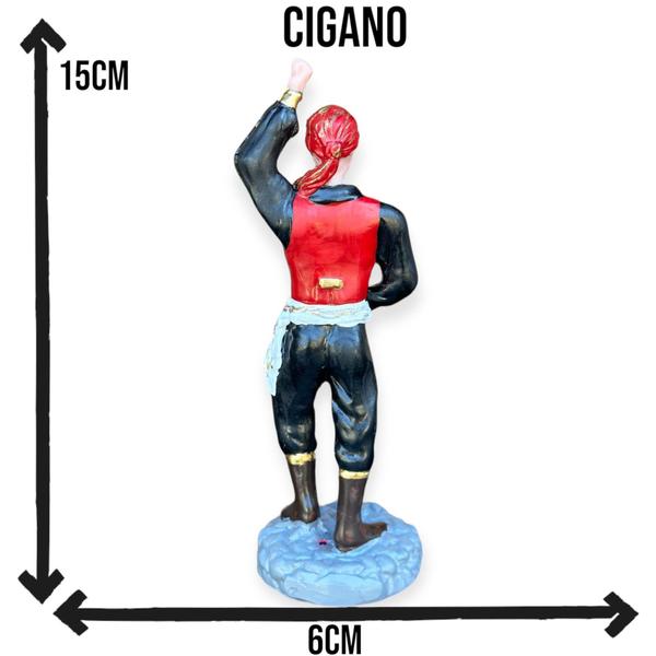 Imagem de Imagem Cigano em Resina 15CM escultura