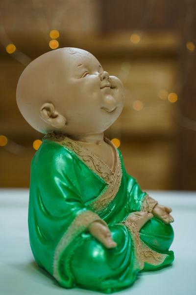 Imagem de Imagem Estatueta Buda Sorrindo 20cm Resina Alta Qualidade