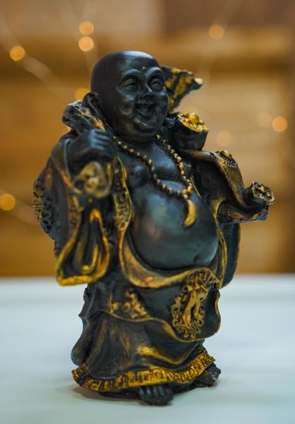 Imagem de Imagem Estatueta Buda Tradicional 18cm Resina Alta Qualidade