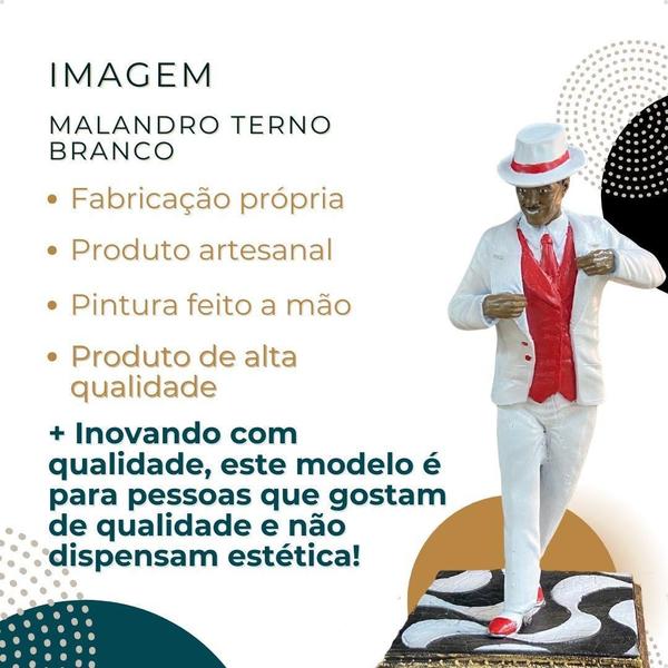 Imagem de Imagem Malandro (B) 24Cm Resina - Umbanda