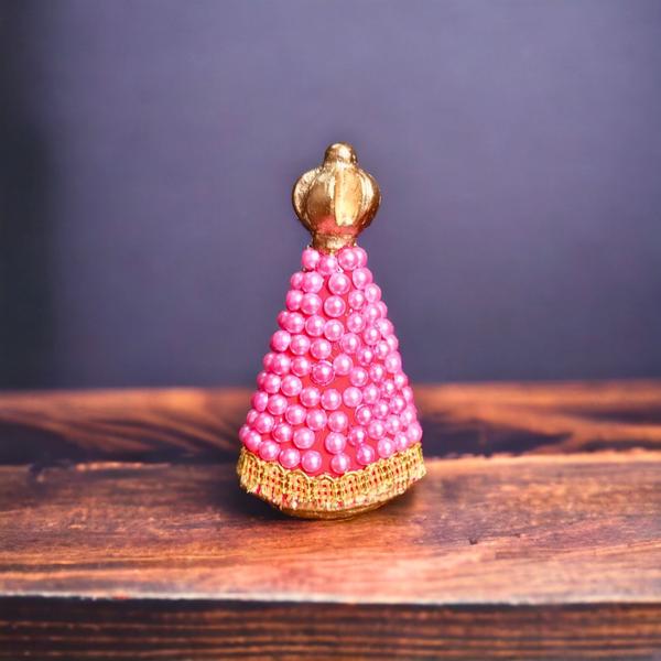 Imagem de Imagem Nossa Senhora Aparecida Pérola Strass 10cm Lembrança