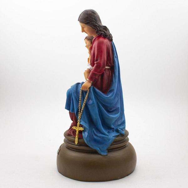 Imagem de Imagem Nossa Senhora do Rosário da Pompéia Importada Resina 30 cm - Amém Decoração Religiosa