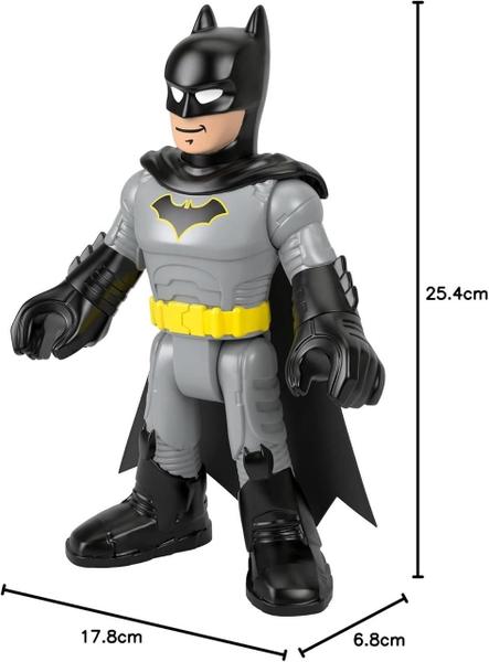 Imagem de Imaginext Batman 25 Cm Traje Cinza/Preto Mattel -HGX90