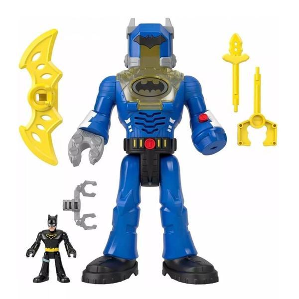 Imagem de Imaginext Batman Robô De Batalha Azul Com Boneco Batman HGX9