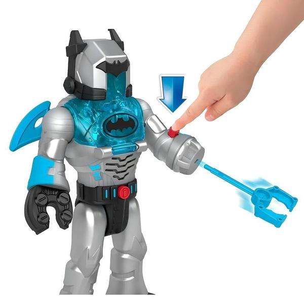 Imagem de Imaginext DC Super Friends Batman Cinza Com Robo E Figura