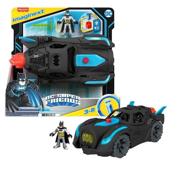 Imagem de Imaginext DC Super Friends Batmóvel com Mini Batman - Mattel