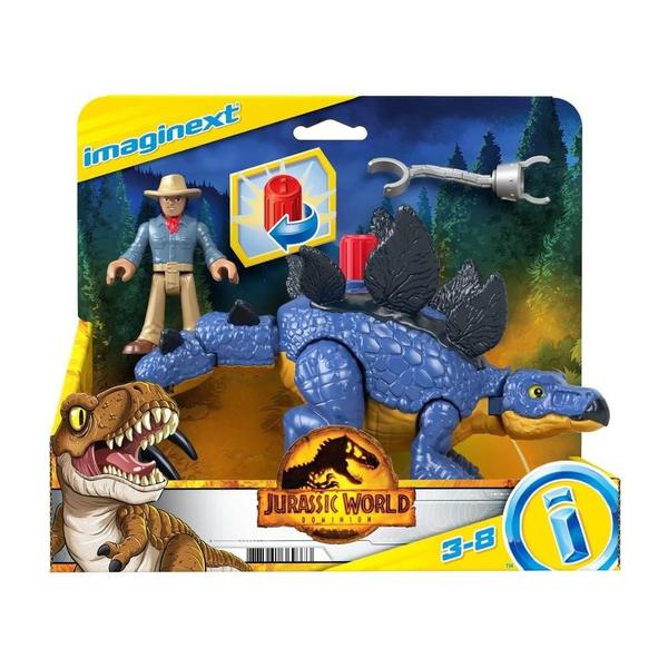 Imagem de Imaginext Jurassic World Stegosaurus e dr. Grant - Mattel