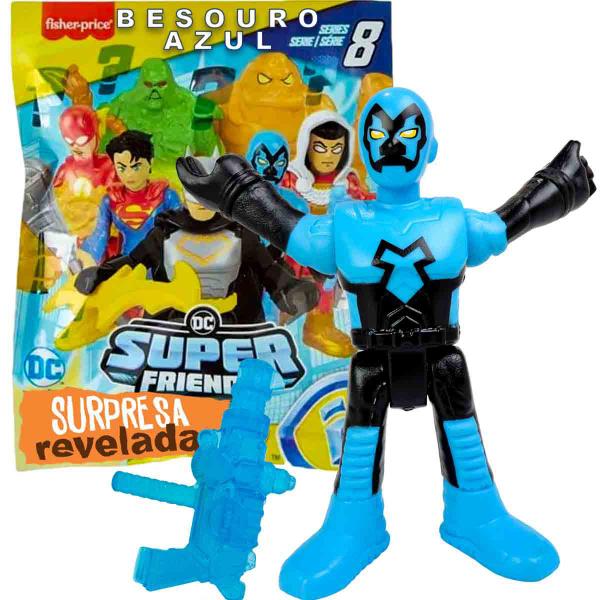 Imagem de Imaginext Mini Boneco Besouro Azul com Acessório DC - Mattel HML32