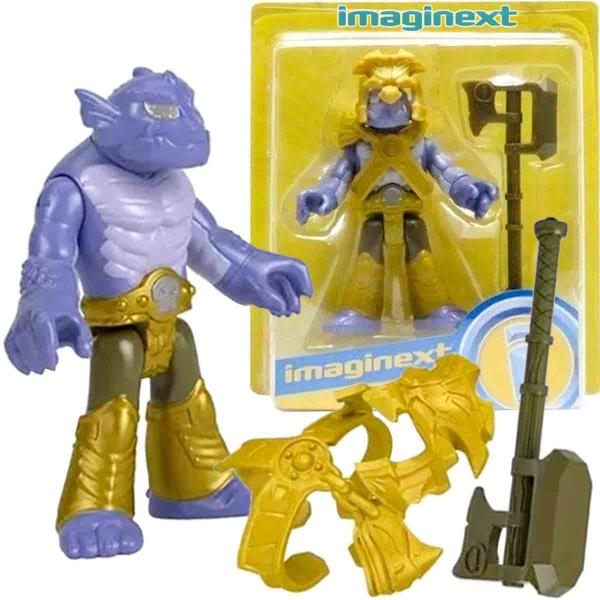 Imagem de Imaginext Mini Boneco Dragão Guerreiro com Acessórios - Mattel GBF46