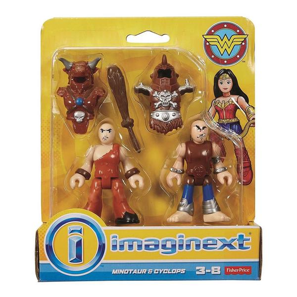 Imagem de Imaginext Minotauro Mulher-Maravilha e Ciclope Action Figures