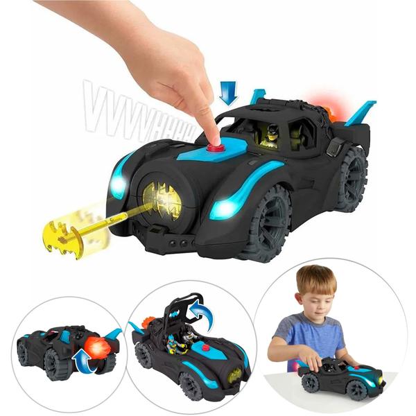 Imagem de Imaginext Super Batmovel Com Batman + Acessórios Mattel