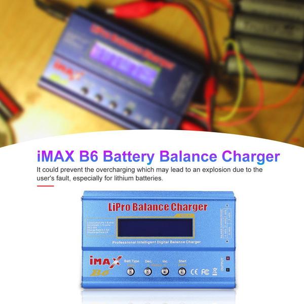 Imagem de iMAX B6 80W 6A Lipo NiMh Carregador de Equilíbrio de Bateria Descarregador 