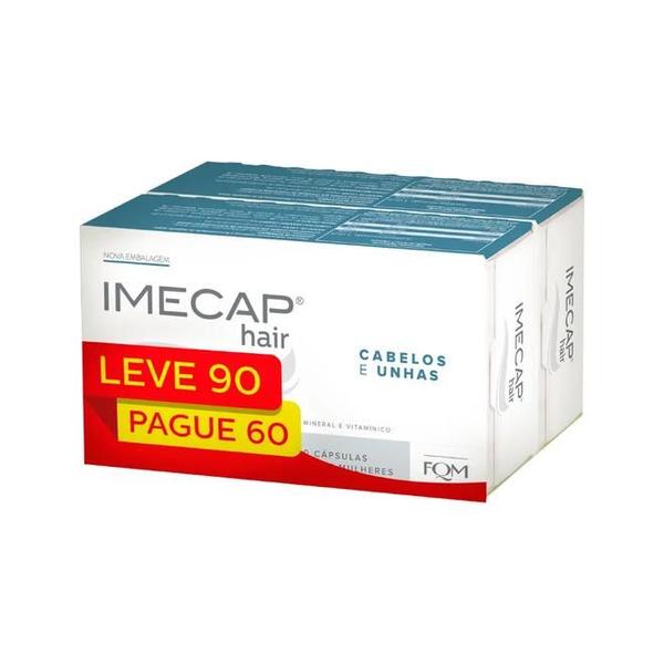 Imagem de Imecap Hair Cabelos e Unhas - Leve 90 Pague 60 cápsulas