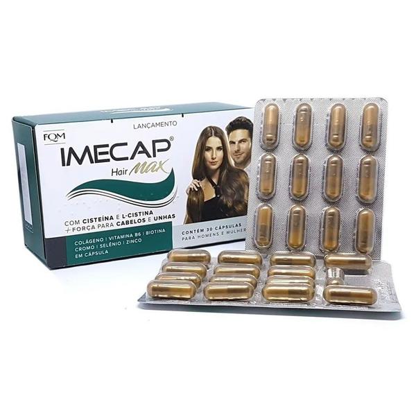 Imagem de Imecap Hair Max 30 Cápsulas - Vitaminas para Cabelos e Unhas