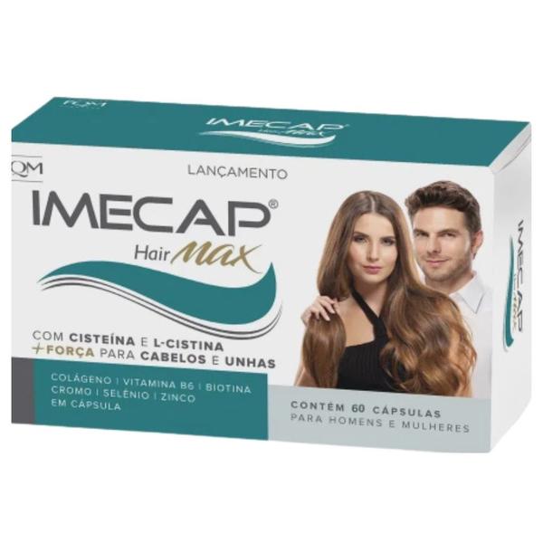 Imagem de Imecap Hair Max Cabelos e Unhas com 60 Cápsulas 7898040328733 FQM