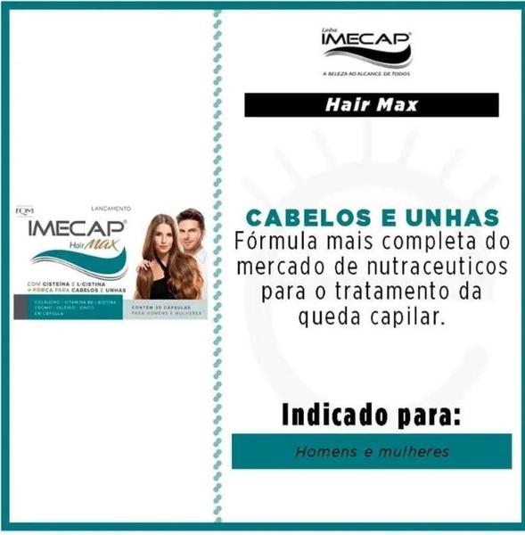 Imagem de Imecap Hair Max Com 30 Cápsulas