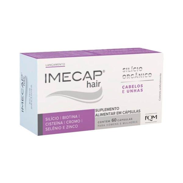 Imagem de Imecap Hair Silicio Organico 60 Capsulas - Nutraceutico Para Cabelos E  Unhas