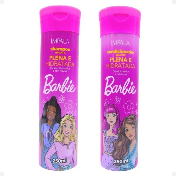 Imagem de Impala Barbie Infantil Plena e Hidratada: Shampoo e Condicionador 250ml