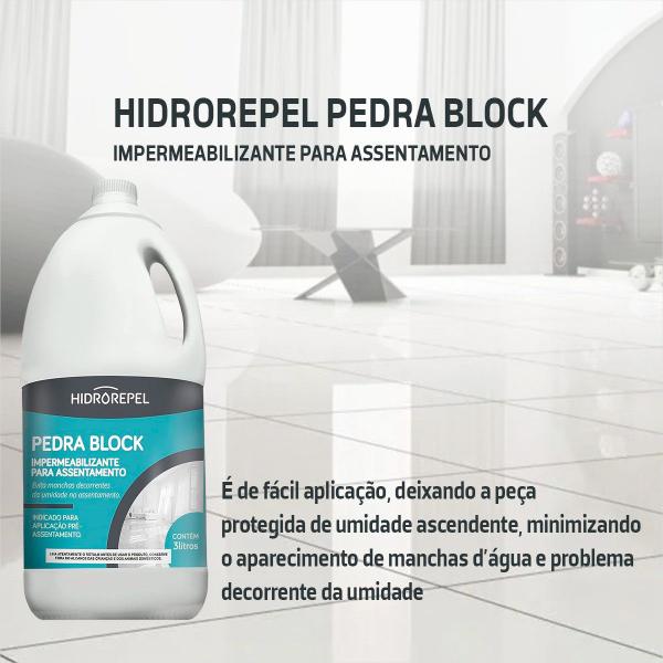 Imagem de Impermeabiliza Protege Pedra Ornamentais Hidrorepel 3 Litros