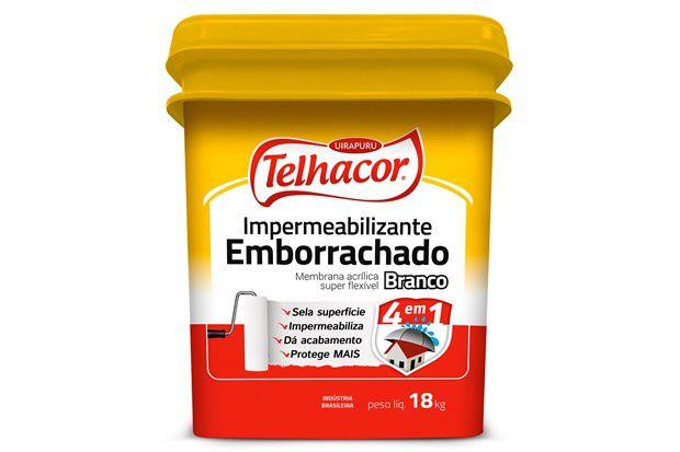 Imagem de Impermeabilizante Emborrachado Branco Telhacor 18kg