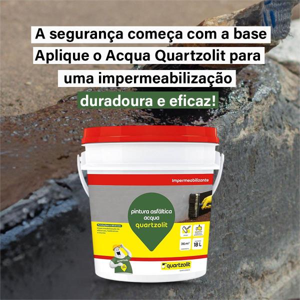 Imagem de Impermeabilizante Pintura Asfáltica ACQUA 18L - Quartzolit