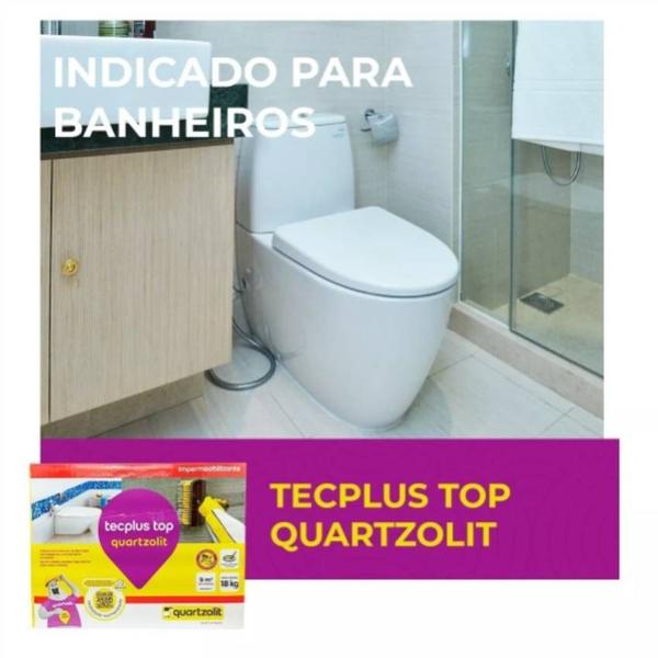 Imagem de Impermeabilizante Tecplus Top Quartzolit 18kg Massa Polímérica Cozinha e Banheiros