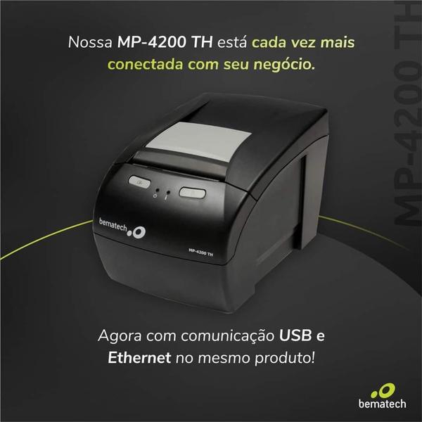 Imagem de Impressora Bematech Mp4200 Ethernet Usb