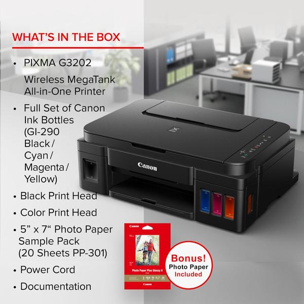 Imagem de Impressora Canon PIXMA G3202 MegaTank Wireless All-in-One