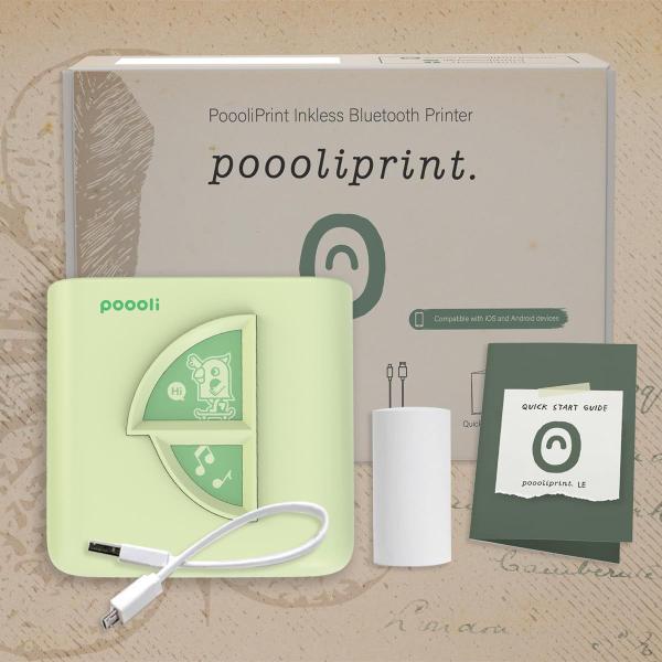 Imagem de Impressora de bolso Pooliprint LE Inkless Bluetooth Verde